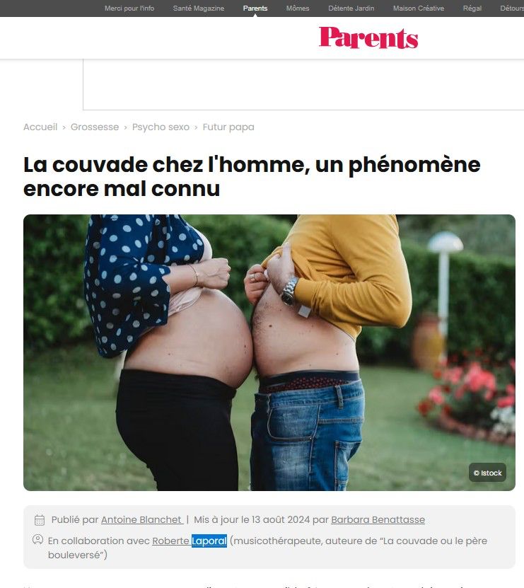 Couvade chez l'homme